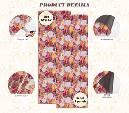Magnetic Locker Wallpaper - Pack of 2 Rolls - (Flowers) (vg 027)