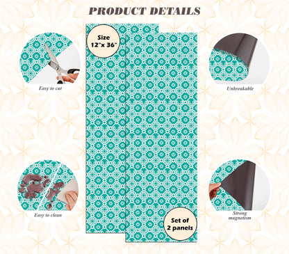 Magnetic Locker Wallpaper - Pack of 2 Rolls - (Geometric) (vg 009)