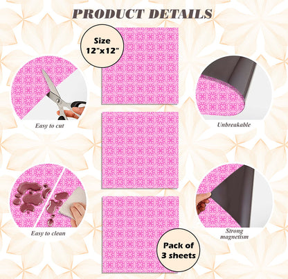 Deluxe School Locker Magnetic Wallpaper - Pack of 3 Sheets - Geometric (vg 017)