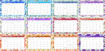 Personalized Custom 12 Months Calendar 2027 Collecting Memories Wall/Desktop/Planner Spiral-bound Mini 8.5x11 Inch (Add Your Own Photos) - Customized For Home, Office, Party, Birthday, Christmas Gift - Made in USA (Edition #12)