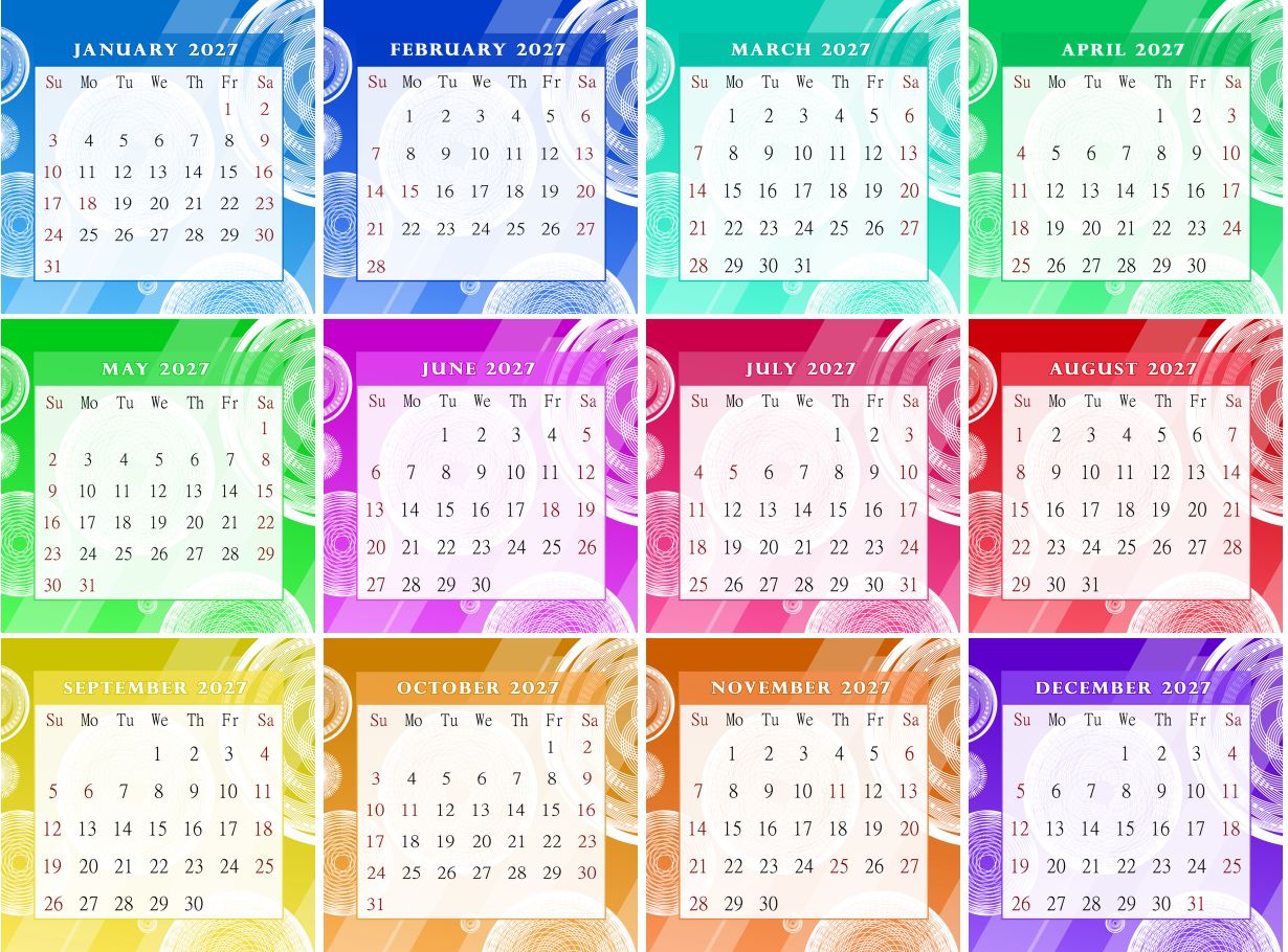 2027 CD-Style Desk Calendar 12 Months Calendar / Planner / Desk Calendar With CD Case Stand, Office Decor, Christmas Gifts (Edition #02)