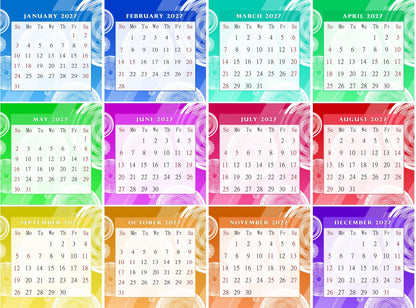 2027 CD-Style Desk Calendar 12 Months Calendar / Planner / Desk Calendar With CD Case Stand, Office Decor, Christmas Gifts (Edition #02)