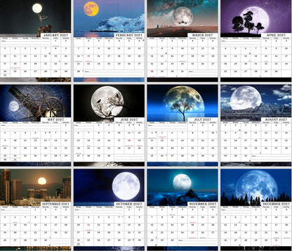2027-12 Months Desk Calendar Desktop Planner with To-Do List (Lunar)
