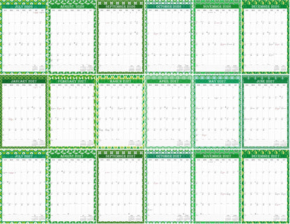 2026-2027 Wall Calendar Spiral-bound Twin-Wire Binding - 18 Months 8.5" x 11" 013