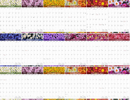 2026-2027 Wall Calendar Spiral-bound Twin-Wire Binding - 18 Months 8.5" x 11" 04