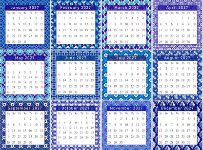 2027 CD-Style Desk Calendar 12 Months Calendar / Planner / Desk Calendar With CD Case Stand, Office Decor, Christmas Gifts (Edition #18)