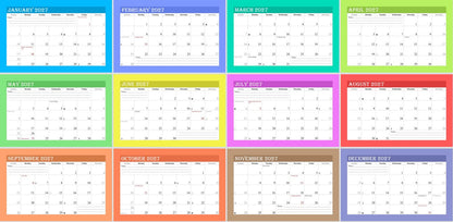 Personalized Custom 12 Months Calendar 2027 Collecting Memories Wall/Desktop/Planner Spiral-bound Mini 8.5x11 Inch (Add Your Own Photos) - Customized For Home, Office, Party, Birthday, Christmas Gift - Made in USA (Edition #05)