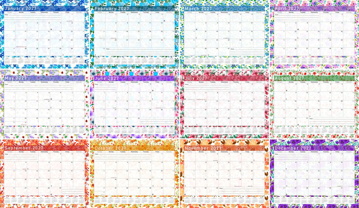 2026-2027 Magnetic/Desk Calendar - Desktop/Wall Calendar/Planner - (Edition #22)