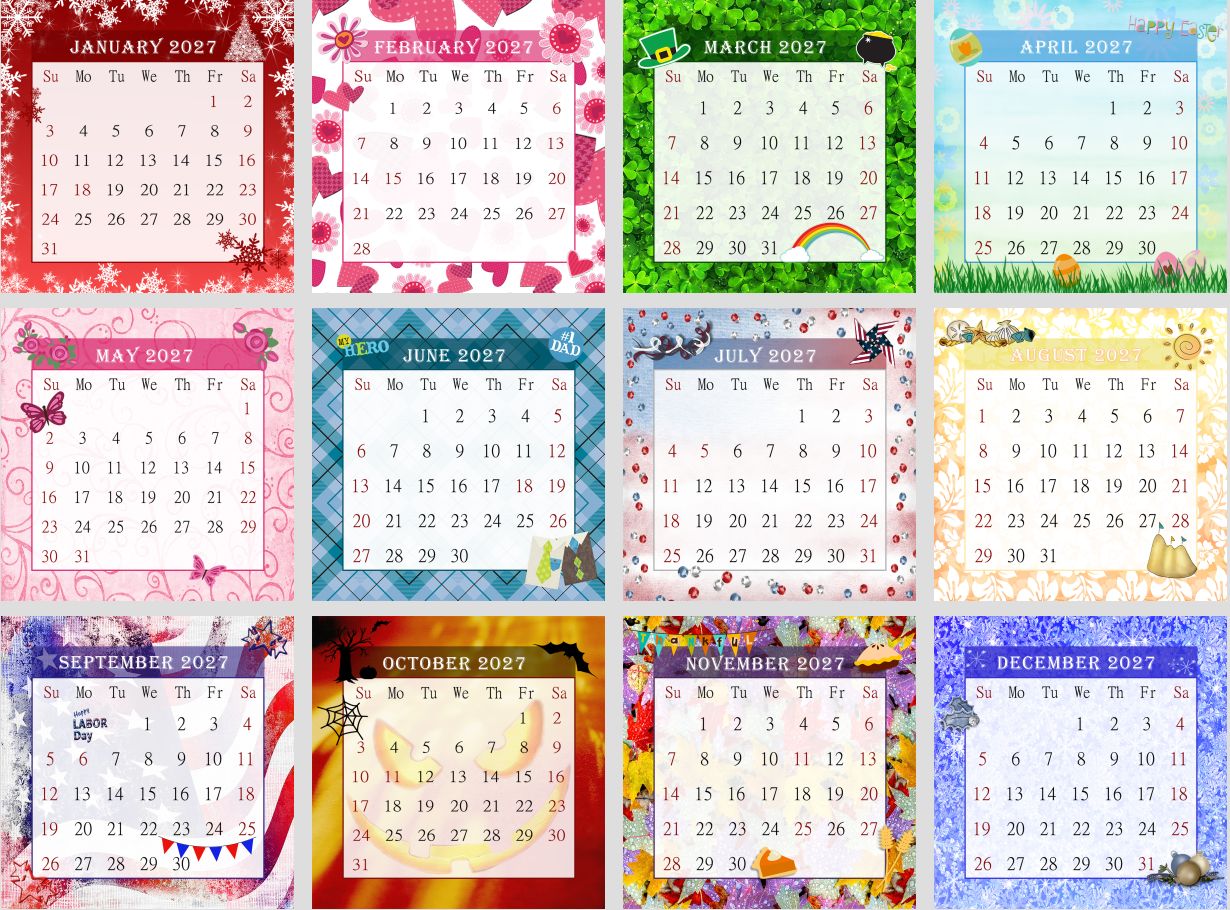 2027 CD-Style Desk Calendar 12 Months Calendar / Planner / Desk Calendar With CD Case Stand, Office Decor, Christmas Gifts (Edition #26)