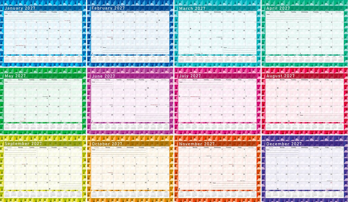 2026-2027 Magnetic/Desk Calendar - Desktop/Wall Calendar/Planner - (Edition #03)