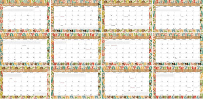 Personalized Custom 12 Months Calendar 2027 Collecting Memories Wall/Desktop/Planner Spiral-bound Mini 8.5x11 Inch (Add Your Own Photos) - Customized For Home, Office, Party, Birthday, Christmas Gift - Made in USA (Edition #10)