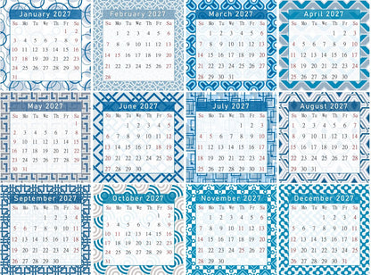 2027 CD-Style Desk Calendar 12 Months Calendar / Planner / Desk Calendar With CD Case Stand, Office Decor, Christmas Gifts (Edition #04)