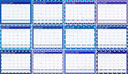 2026 - 2027 Student Calendar/Planner for 3-Ring Binder, Desk, or Wall - v017