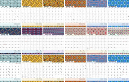 2025-2026 Wall Calendar Spiral-bound Twin-Wire Binding - 18 Months 8.5" x 11" 018