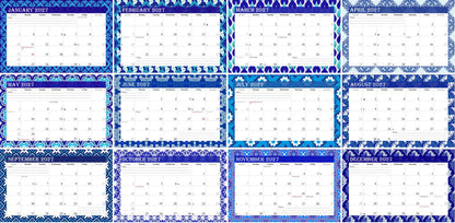 Personalized Custom 12 Months Calendar 2027 Collecting Memories Wall/Desktop/Planner Spiral-bound Mini 8.5x11 Inch (Add Your Own Photos) - Customized For Home, Office, Party, Birthday, Christmas Gift - Made in USA (Edition #07)