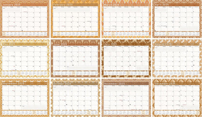 2025 Scrapbook Wall Calendar Spiral-bound (Add Your Own Photos) - 12 Months Desktop #09