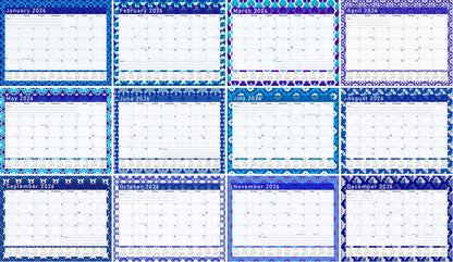 2026 Scrapbook Wall Calendar Spiral-bound (Add Your Own Photos) - 12 Months Desktop #07