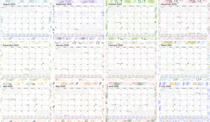 2025 - 2026 Academic Year 12 Months Student Calendar 3-Ring Binder (Edition #01)