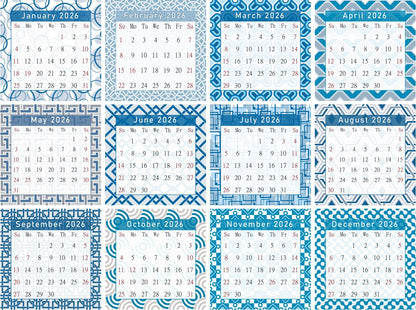 2026 CD-Style Desk Calendar 12 Months Calendar / Planner / Desk Calendar With CD Case Stand, Office Decor, Christmas Gifts (Edition #04)