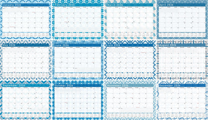 2025 - 2026 Student Calendar/Planner for 3-Ring Binder, Desk, or Wall - v004