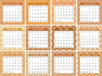 2026 CD-Style Desk Calendar 12 Months Calendar / Planner / Desk Calendar With CD Case Stand, Office Decor, Christmas Gifts (Edition #22)