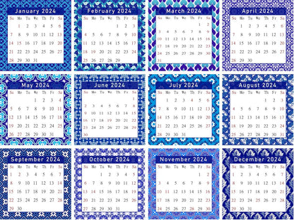 2023 - 2024 CD-Style Desk Calendar 16 Months Calendar / Planner / (Edition #18)