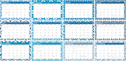 2026 Photo Frame Wall Spiral-bound Calendar (Add Your Own Photos) - 12 Months Desktop/Wall Calendar/Planner - (Edition #04)
