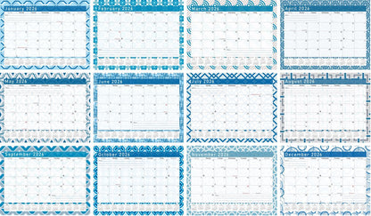 2026 Scrapbook Wall Calendar Spiral-bound (Add Your Own Photos) - 12 Months Desktop #04