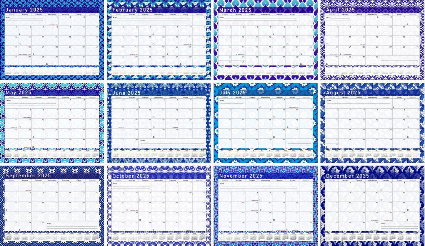 2024-2025 Magnetic/Desk Calendar - Desktop/Wall Calendar/Planner - (Edition #17)