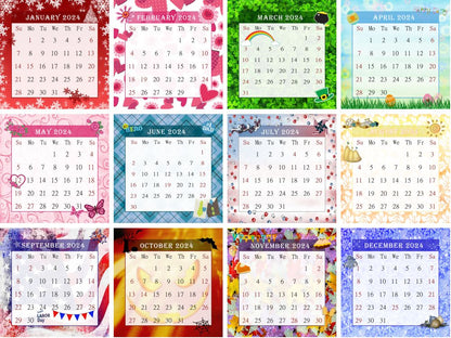 2023 - 2024 CD-Style Desk Calendar 16 Months Calendar / Planner / (Edition #26)
