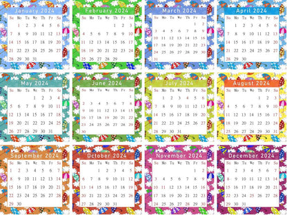 2023 - 2024 CD-Style Desk Calendar 16 Months Calendar / Planner / (Edition #23)