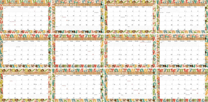 2026 Photo Frame Wall Spiral-bound Calendar (Add Your Own Photos) - 12 Months Desktop/Wall Calendar/Planner - (Edition #10)