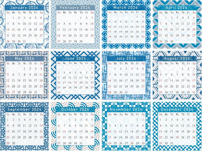 2023 - 2024 CD-Style Desk Calendar 16 Months Calendar / Planner / (Edition #04)