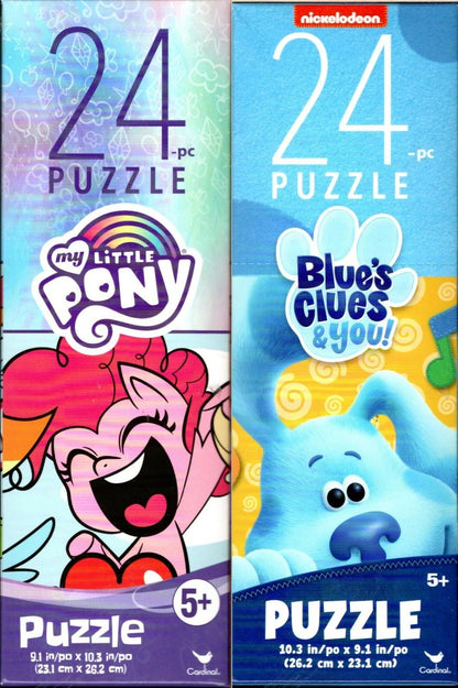 My Little Pony & Blue`s Clues & you! - 24 Piece Tower Jigsaw Puzzle (Set of 2)