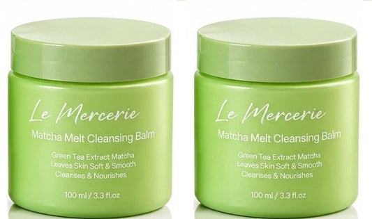 Le Mercerie Matcha Melt Cleansing Balm 3.3 fl oz / 100 ml (2-Pack)