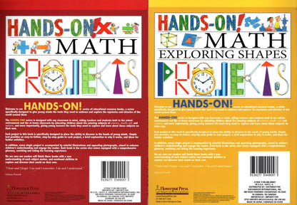 World of Wonder Activity Workbook - Hands-On! Math Exploring Shapes & Math Projects (Set of 2)