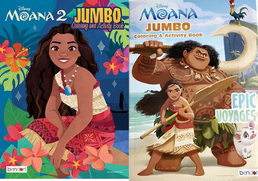 Moana & Moana 2 Coloring Activity Book, Multicolor