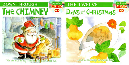 Share Down Through The Chimney & 12 Days of Christmas 2-Book Set with CDs