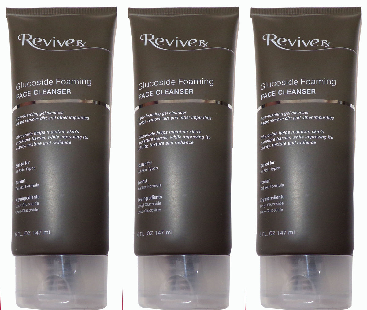 Revive Rx Glucoside Foaming Face Cleanser 3-Pack, 15 fl. oz.