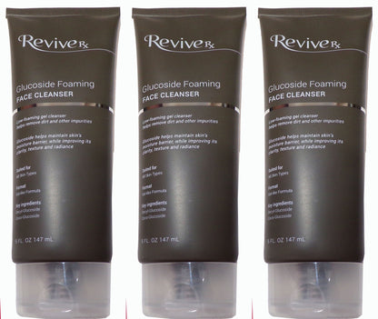 Revive Rx Glucoside Foaming Face Cleanser 3-Pack, 15 fl. oz.