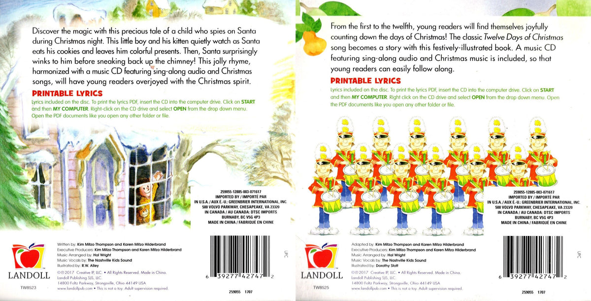 Share Down Through The Chimney & 12 Days of Christmas 2-Book Set with CDs