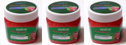 The Spathecary Pomegranate Punch Glowing Facial Body Scrub 6 Oz (Set of 3)