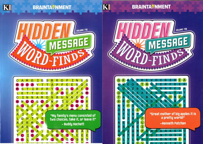 Large Print Hidden Message Word - Finds (All New Puzzles) - Vol.175 - 178