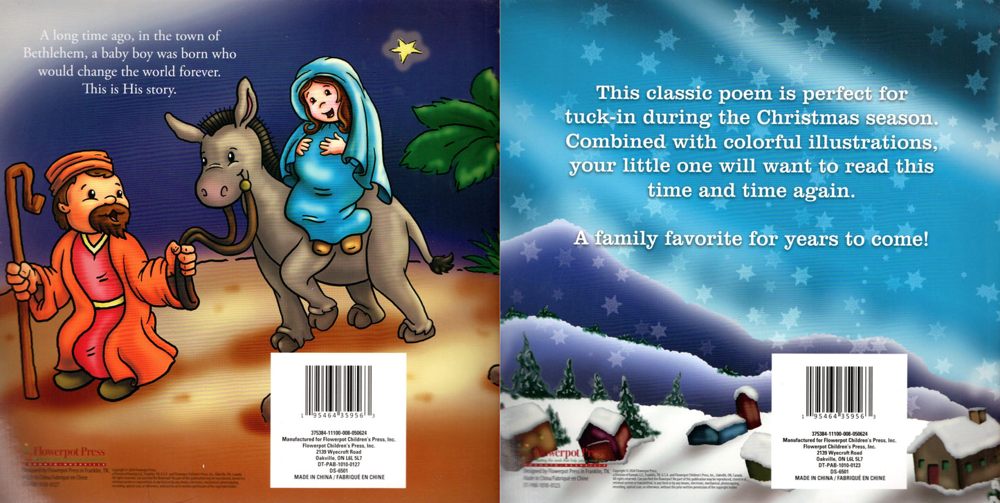 The Christmas Story & Twas The Night Before Christmas - Children's Book (Set of 2 Books)