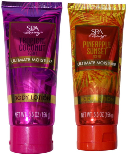 Spa Luxury Tropical Coconut, Pineapple Escape Ultimate Moisture - Body Lotion