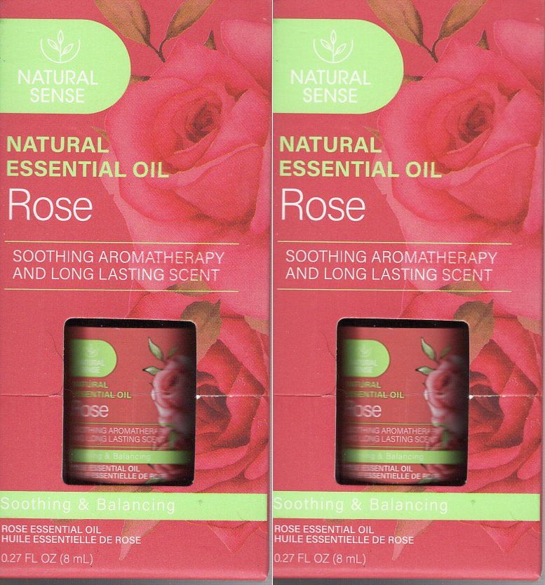 Natural Sense Rose Essential Oil Soothing & Balancing Aromatherapy 0.27 fl oz