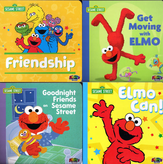 Sesame Street - Children's Board Book (Set of 4 Books)