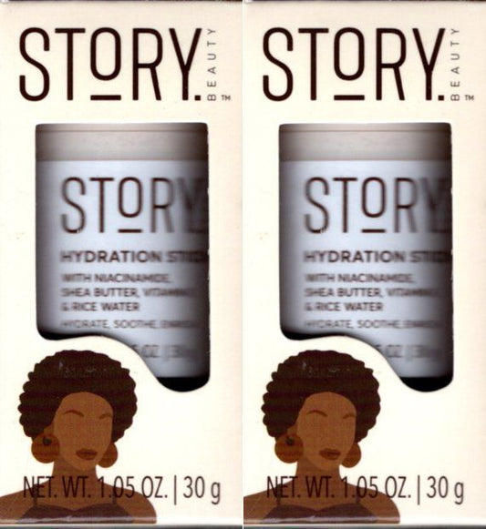 Story Beauty Hydration Stick with Niacinamide, Shea Butter 1.05 Oz (Set of 2)