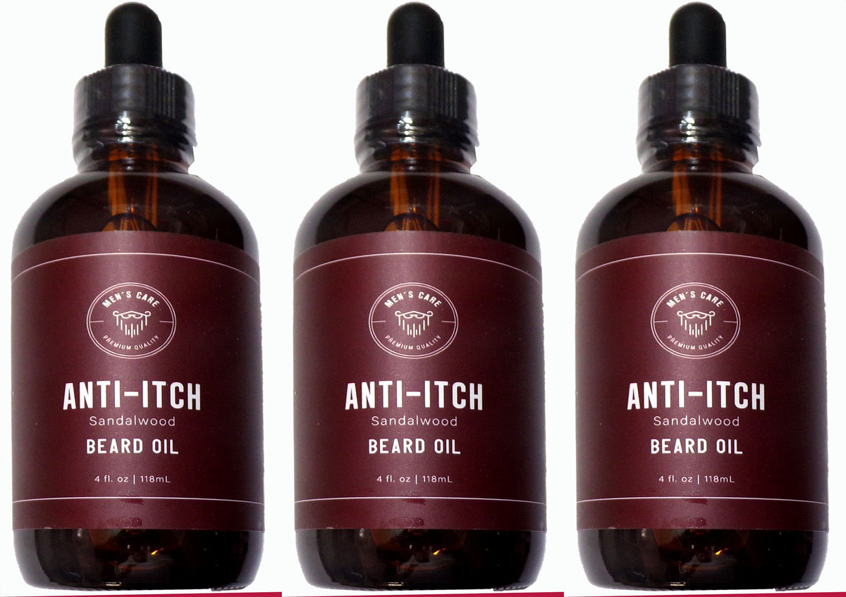 Chrislie Anti-Itch Sandalwood Beard Oil 3-Pack, 12 fl. oz.