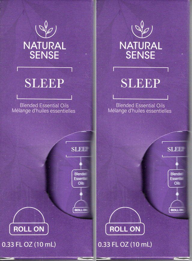 Natural Sense Sleep Blended Essential Oils Roll-On Purple Unisex Aromatherapy